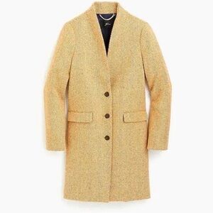 J Crew Topcoat in English Herringbone